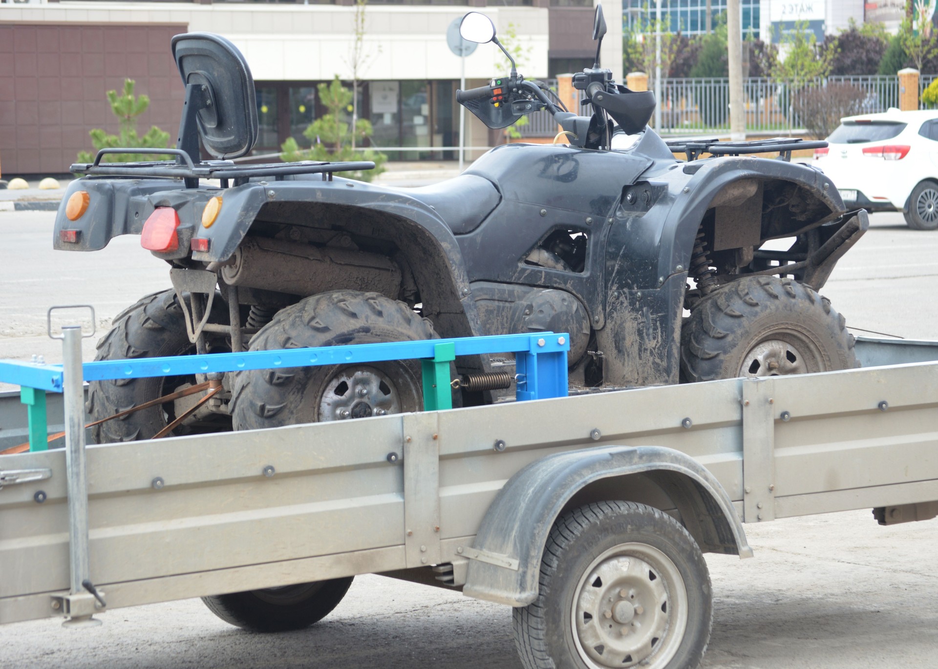 ATV on a trailer